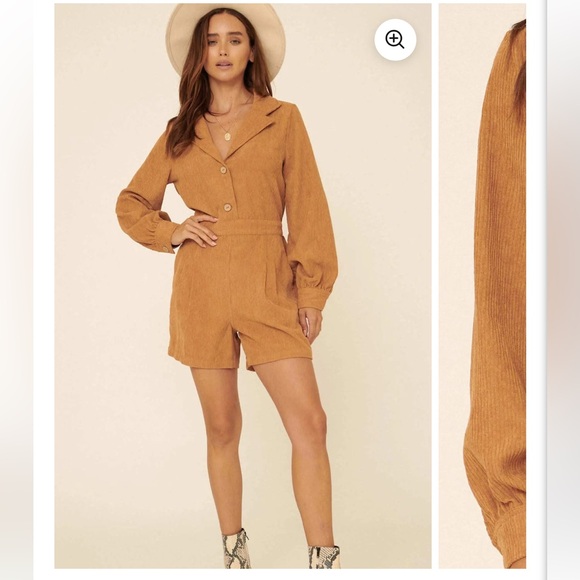 Promesa Pants - Promesa Corduroy Jumpsuit in Tan